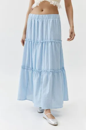 GYPSY - Elastic Waist Midi Skirt