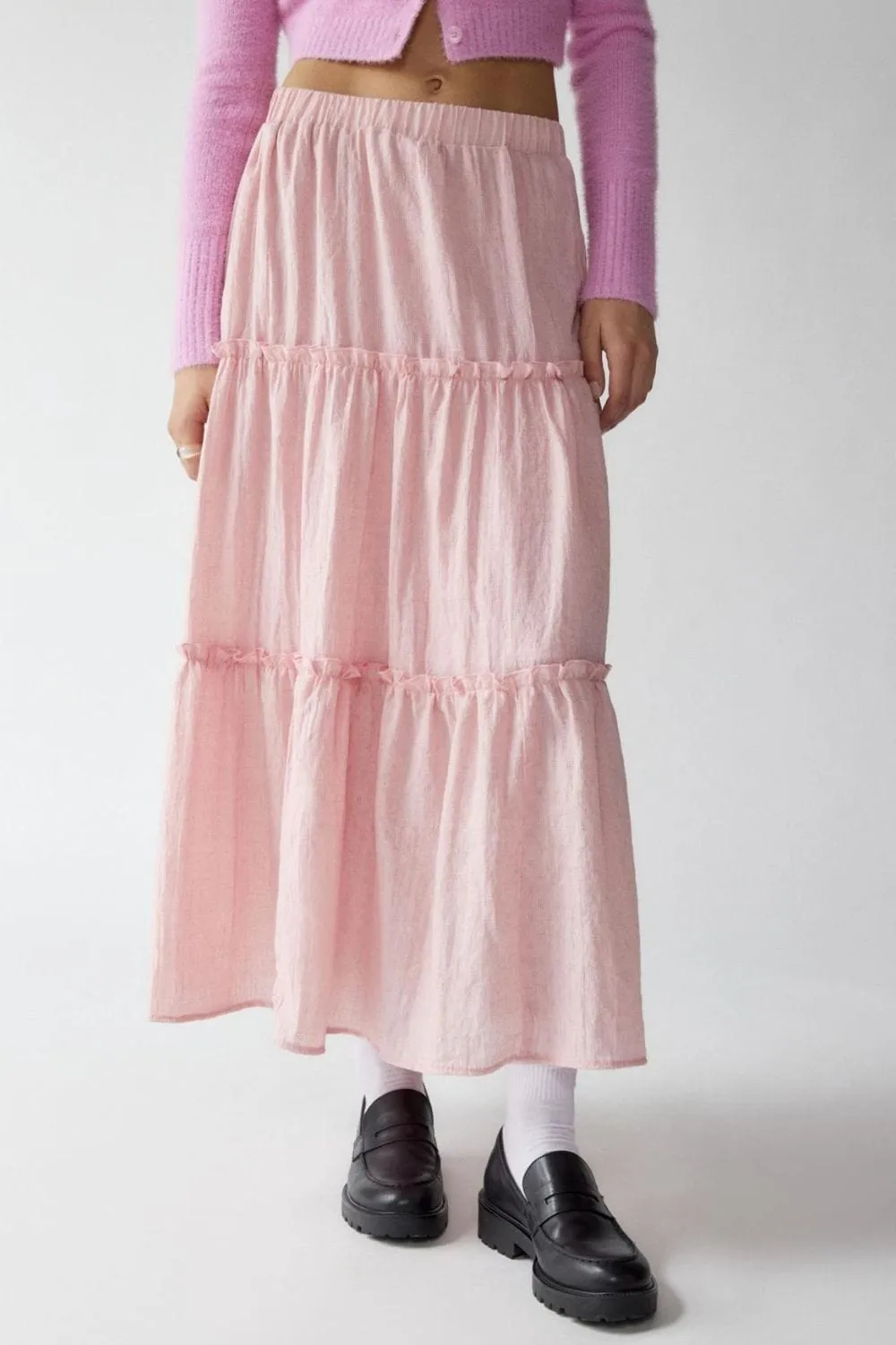 GYPSY - Elastic Waist Midi Skirt