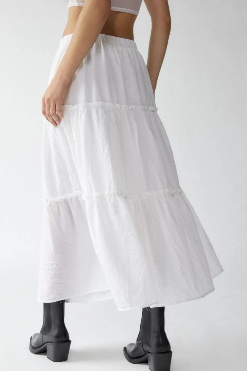 GYPSY - Elastic Waist Midi Skirt