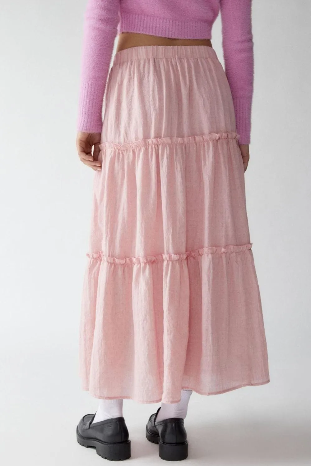 GYPSY - Elastic Waist Midi Skirt