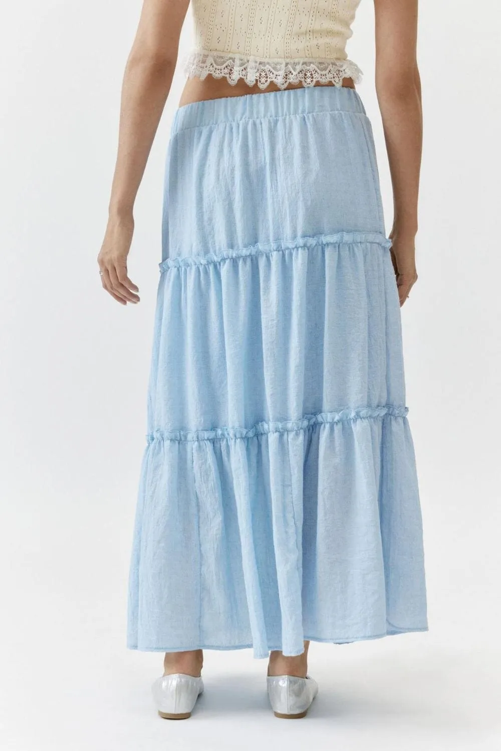 GYPSY - Elastic Waist Midi Skirt