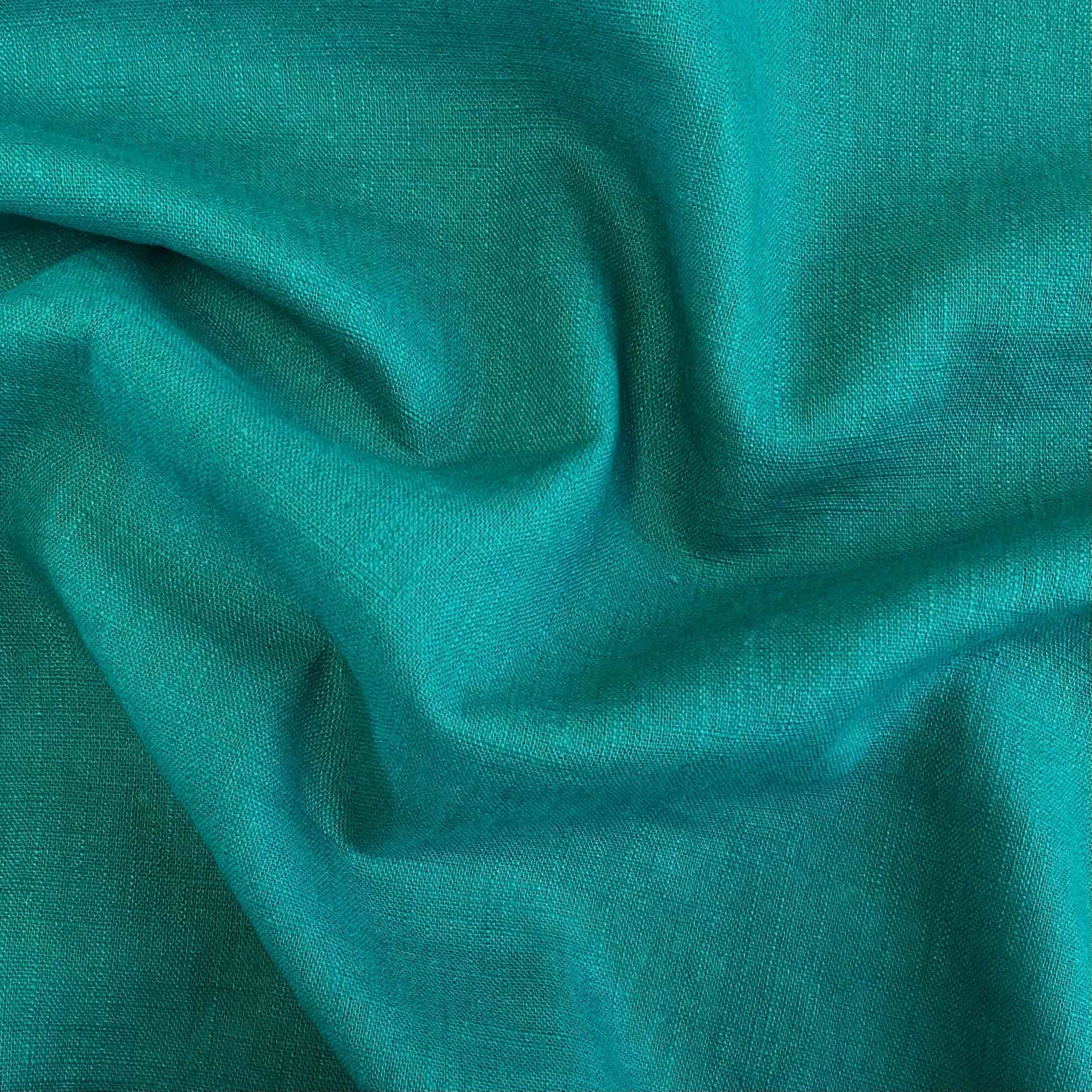 H40 | Leicester Linen - Teal (85cm end of bolt)