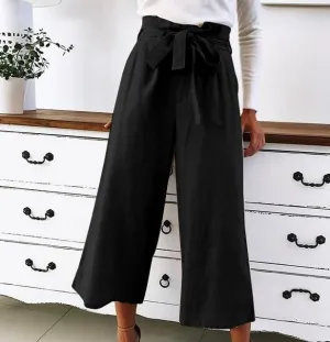 Haley - Wide-leg high-waisted pants
