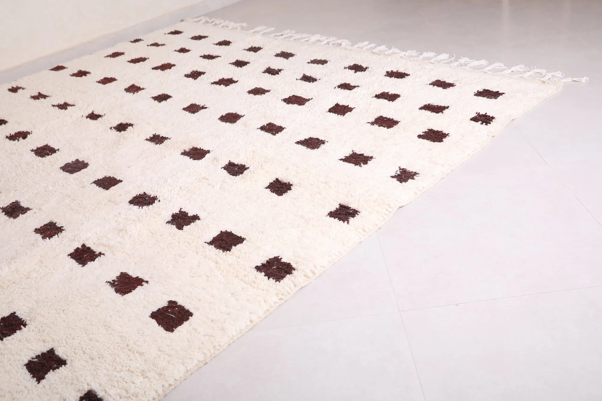 Handmade berber Rug - Moroccan all wool beni ourain rug - Custom Rug