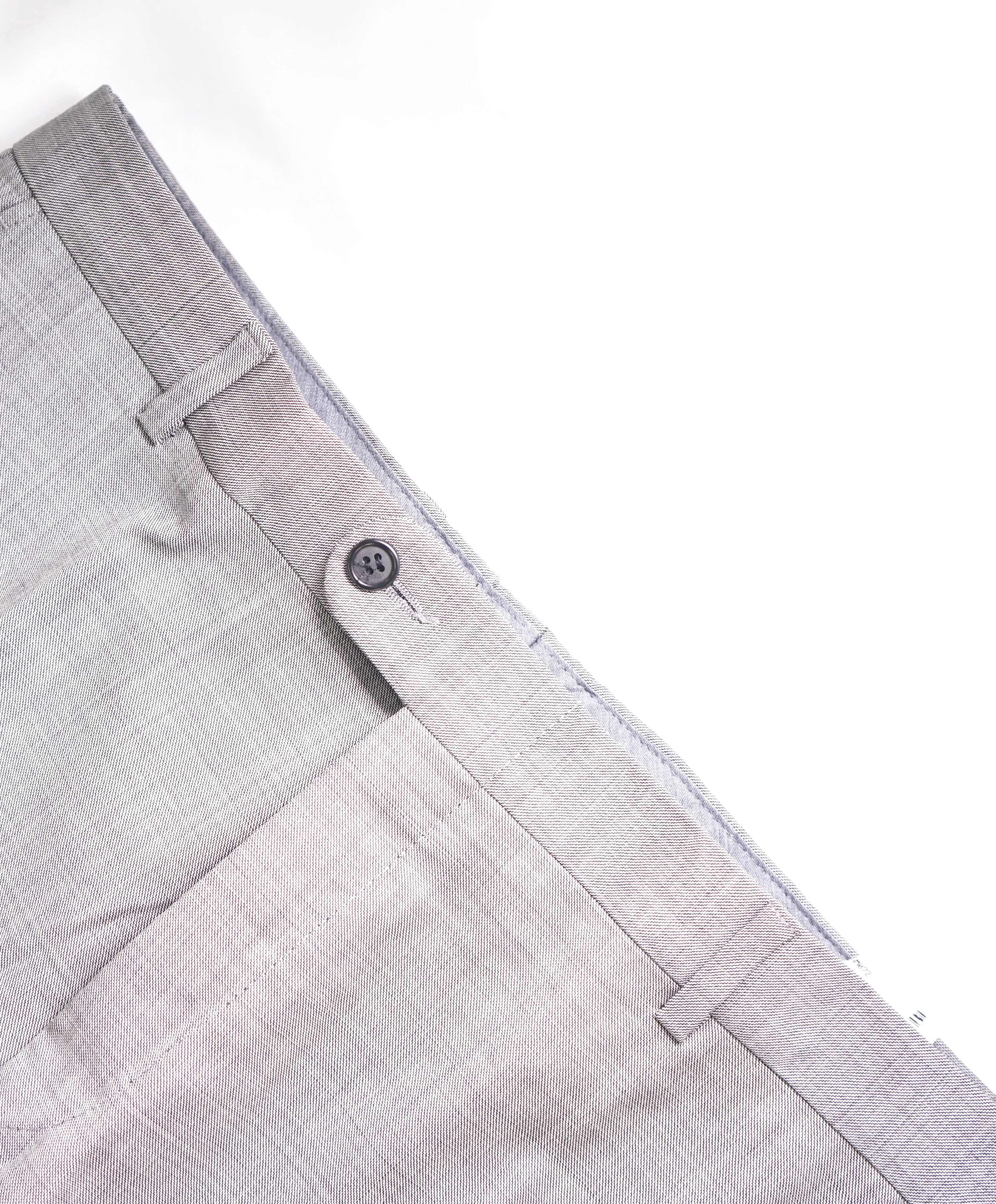 HICKEY FREEMAN - Light Gray Wool Flat Front Dress Pants - 34W