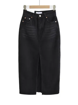 High Waisted Skinny Split-Front Skirts Bottoms