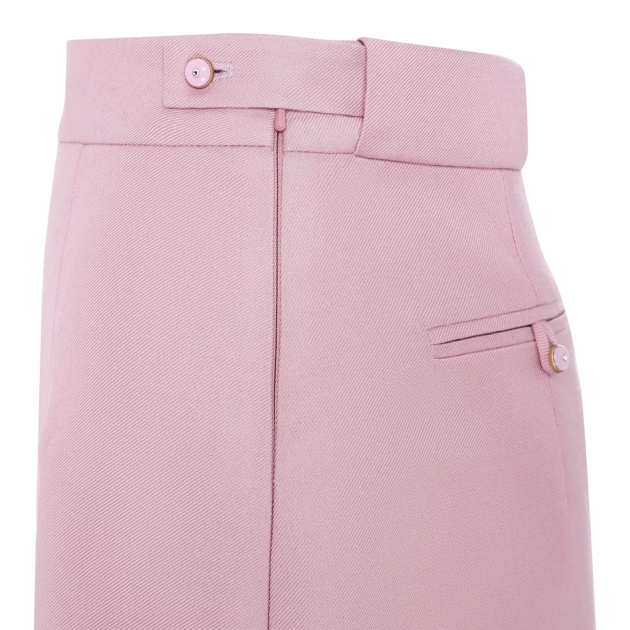 High-Waisted Viscose Flared Skirt