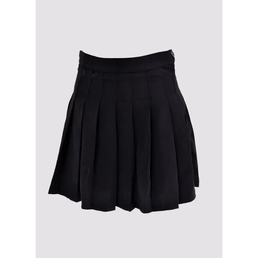 High Waisted Y2K Inner Skirt with Side Button and Zipper Closure
