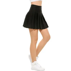 High Waisted Y2K Inner Skirt with Side Button and Zipper Closure