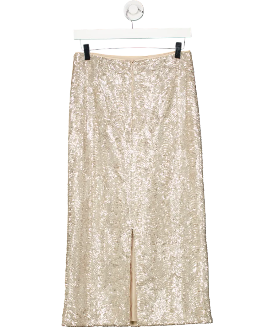 Hobbs Metallic Marlowe Sequin Skirt UK 6