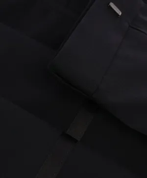 HUGO BOSS - Solid Black "Astian/Hets" Flat Front Tux Dress Pants - 35W