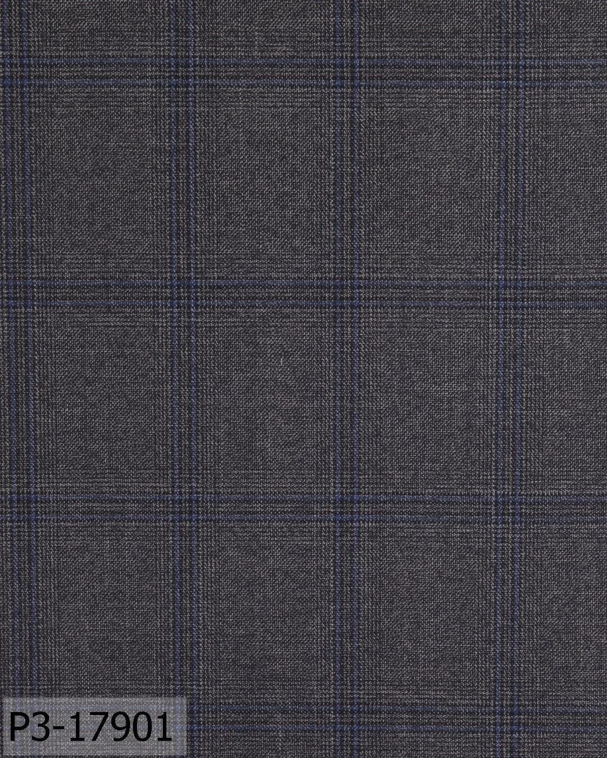 Iron Grey With Blue Windowpane Suit