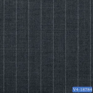 Iron Grey with White Dotted Stripe Suit