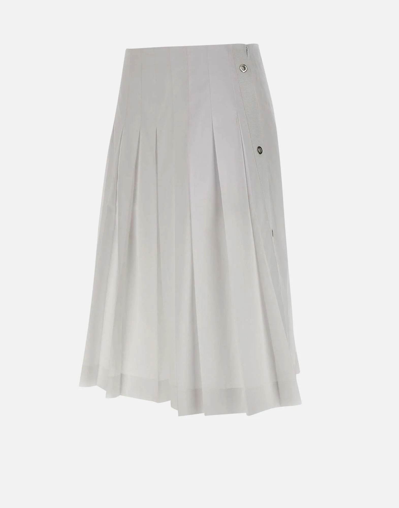 Isberg vit veckad bomulls culottes
