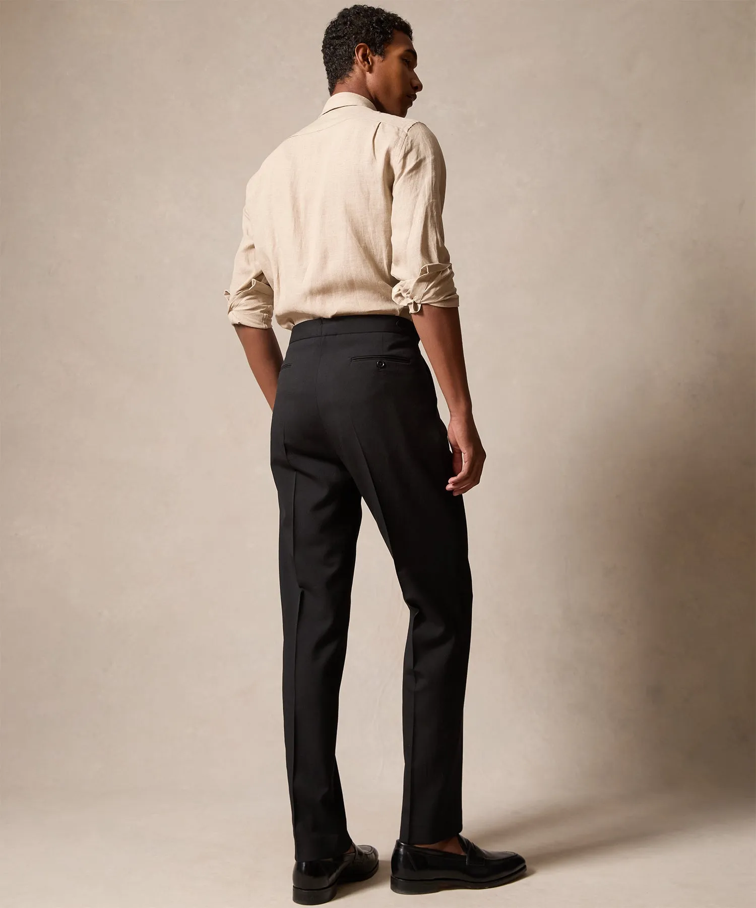 Italian Gabardine Side Tab Trouser
