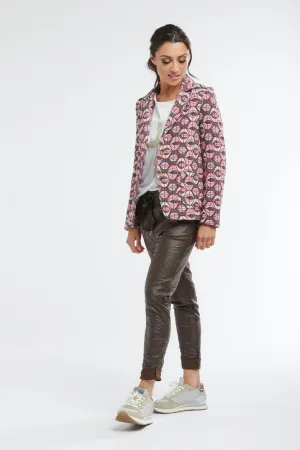 ITALIAN STAR Jacquard Lucille Jacket - Pink