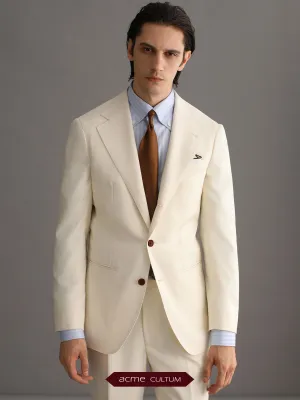 Ivory Merino Wool Suit