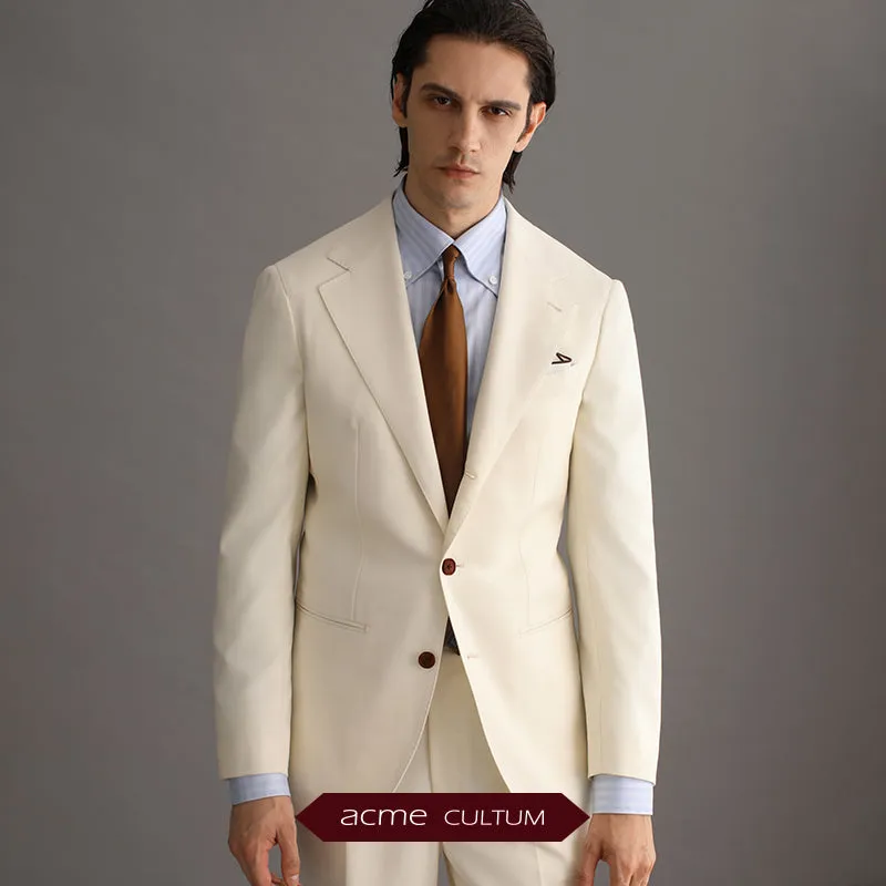 Ivory Merino Wool Suit