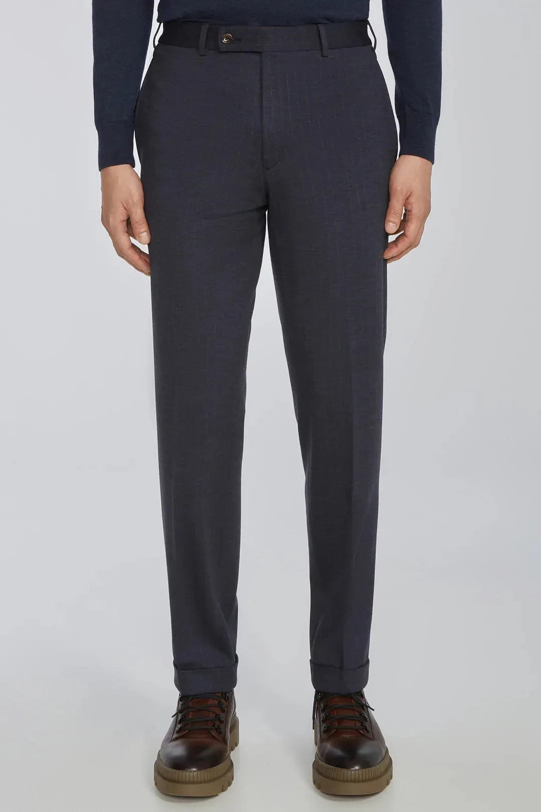 JACK VICTOR Stripe Hartford Knit Suit | Navy