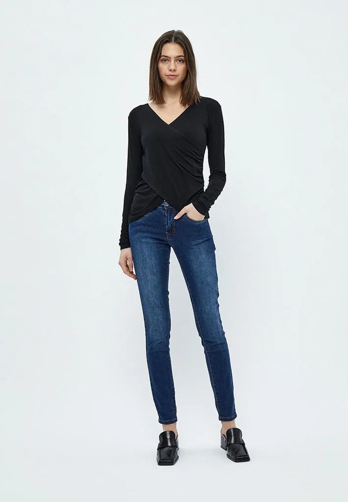 Jamaica Wrap Blouse - Black