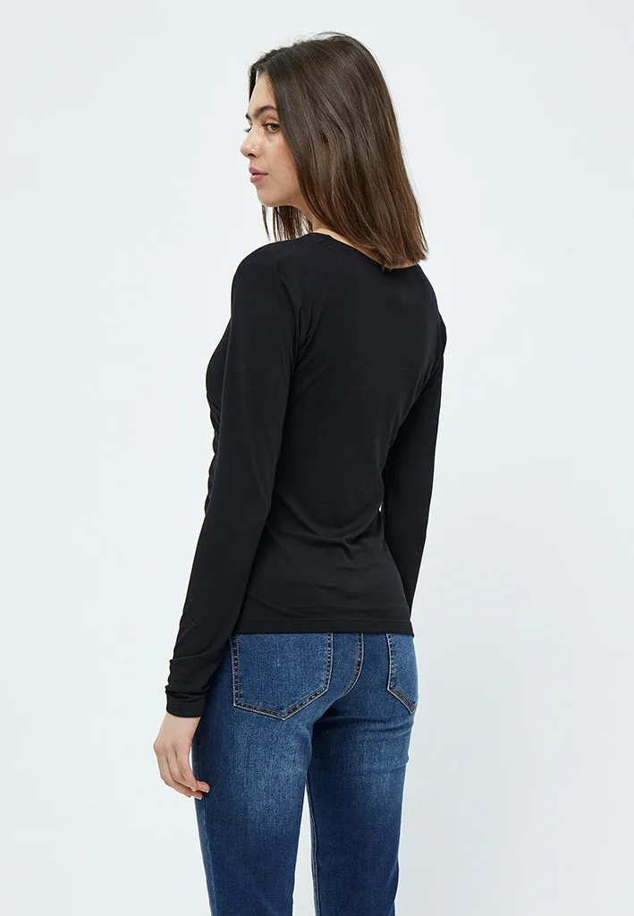 Jamaica Wrap Blouse - Black