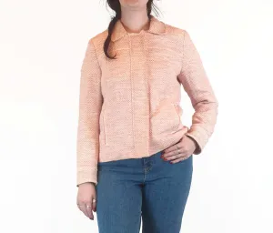 J.Jill red and white knit cotton jacket size M