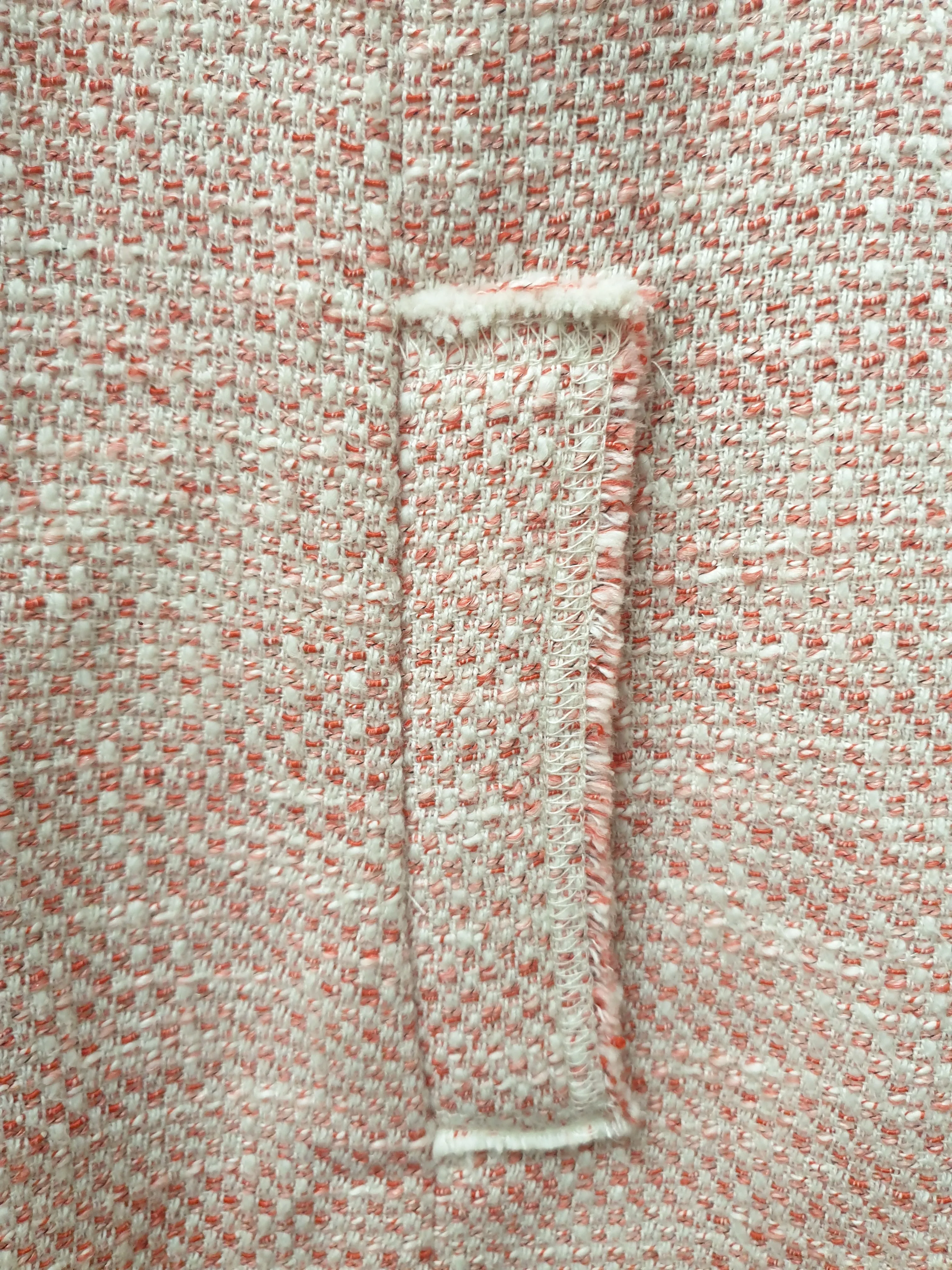 J.Jill red and white knit cotton jacket size M