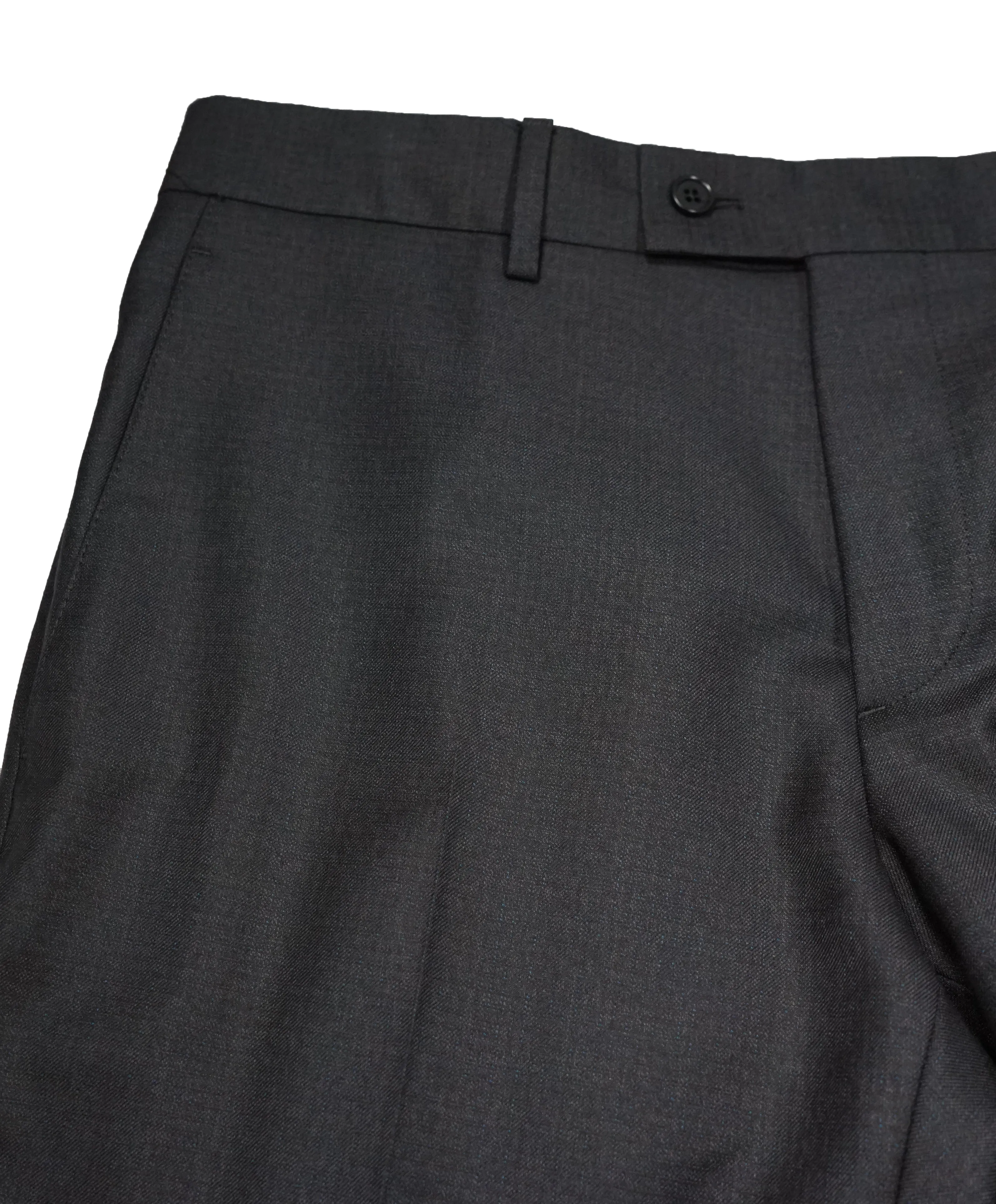 JOHN VARVATOS - Brown & Blue Micro Check Flat Front Dress Pants - 32W