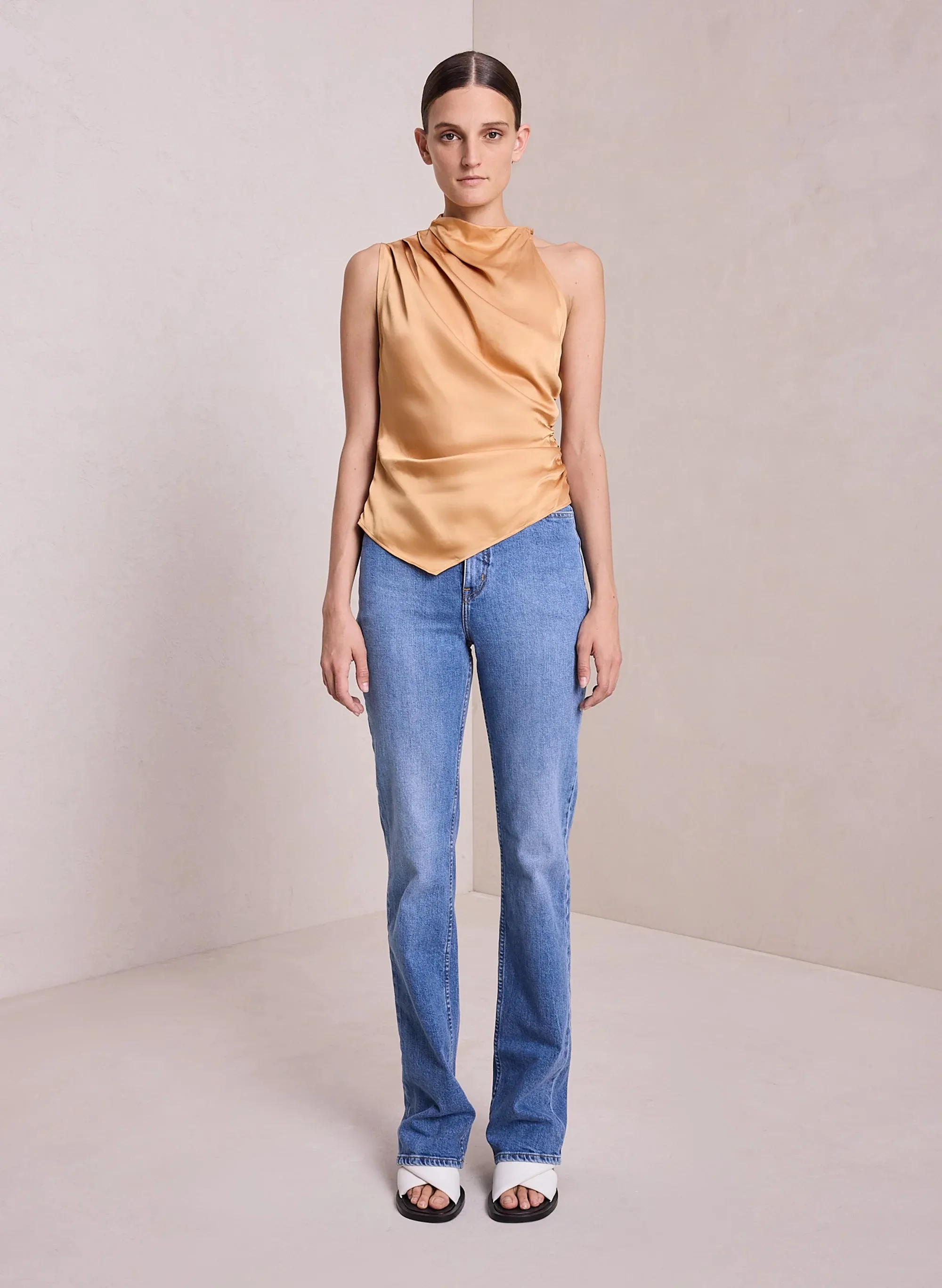 Jones Asymmetrical Top - Tawny