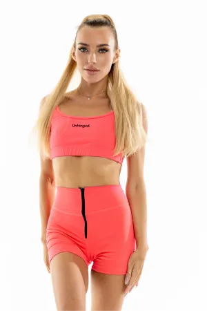 Kassia Stappy Crop Top: Neon Orange