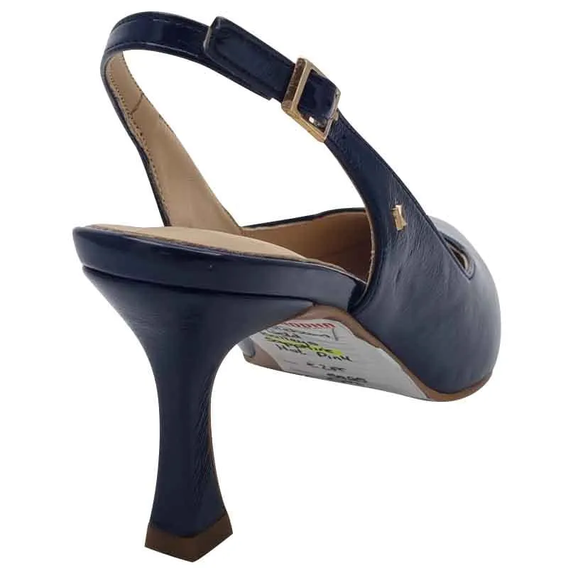 Kate Appleby Navy Patent Sling Back - Isleham