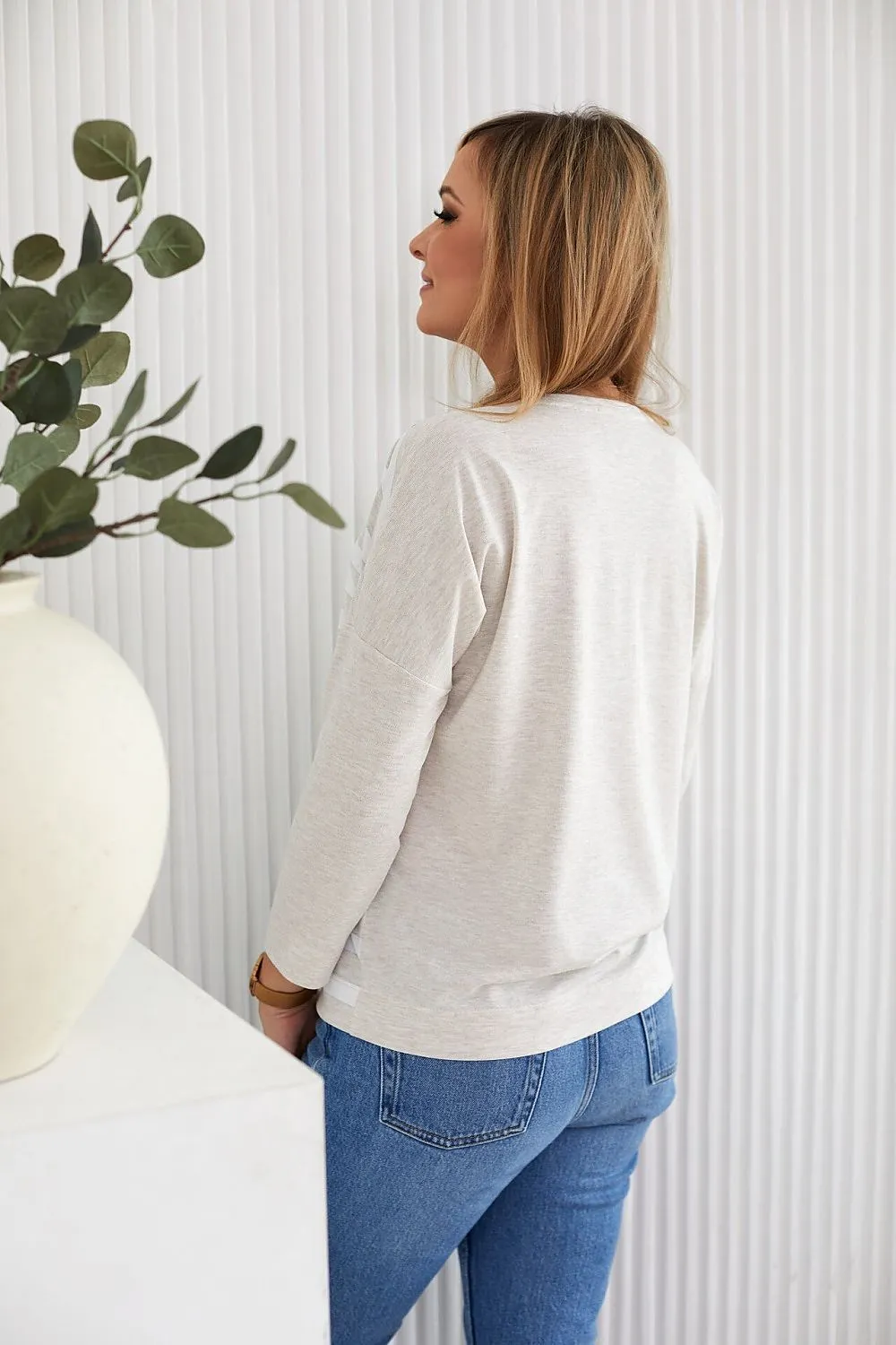 Kimono Sleeve Draped Blouse