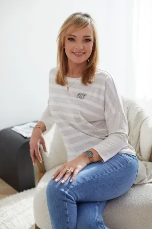 Kimono Sleeve Draped Blouse
