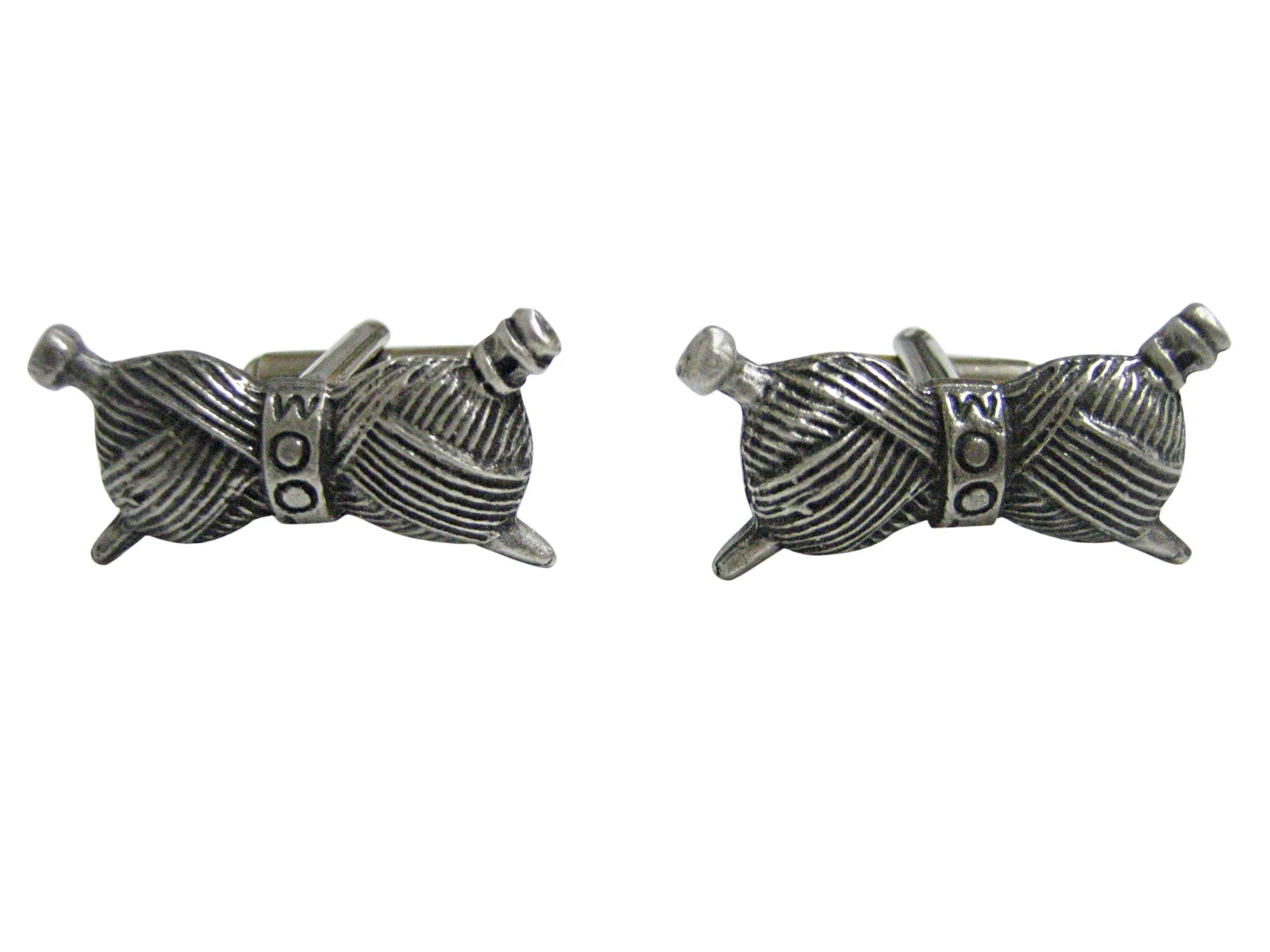 Knitting Wool Yarn Pendant Cufflinks
