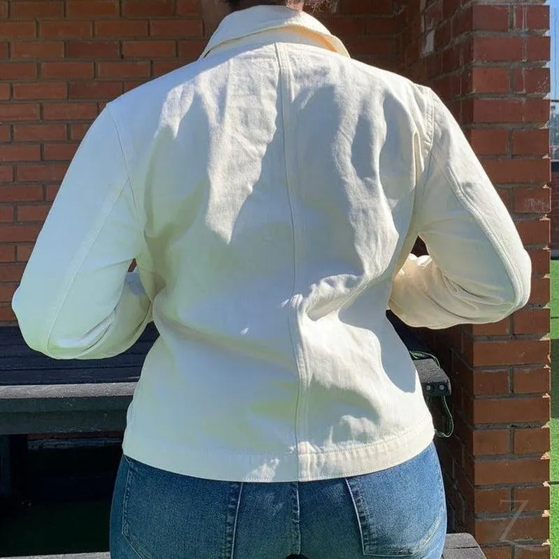 Ladies Super Strong Denim Jacket With Patch Pockets | "MS"