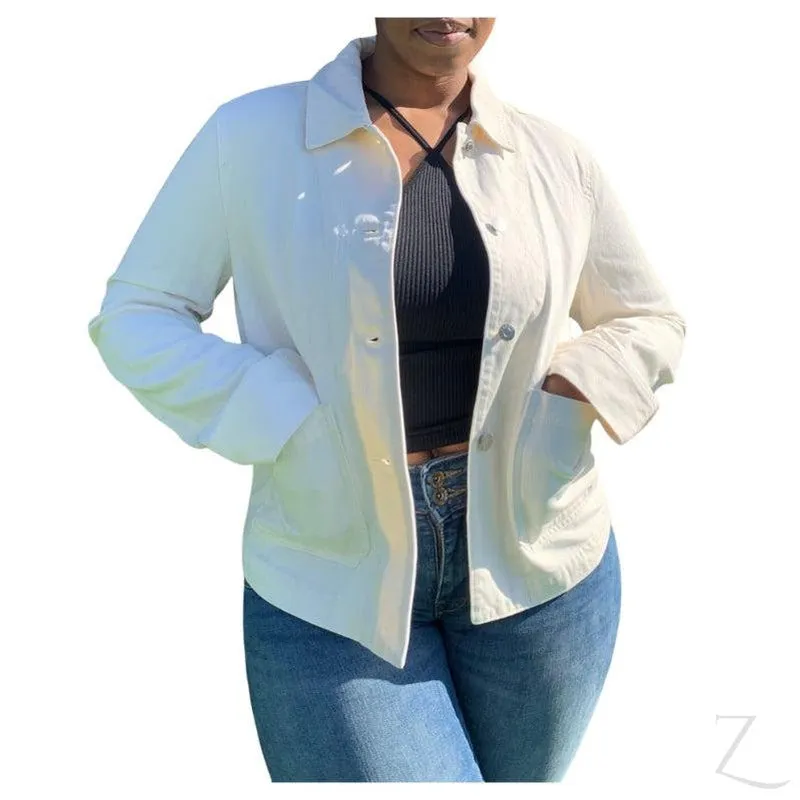 Ladies Super Strong Denim Jacket With Patch Pockets | "MS"