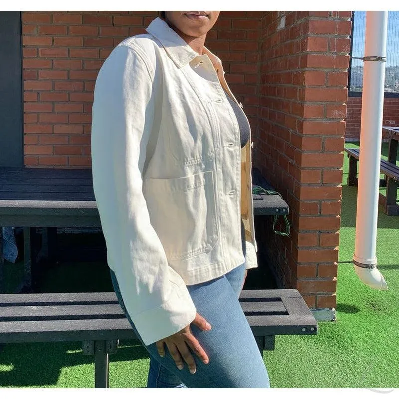 Ladies Super Strong Denim Jacket With Patch Pockets | "MS"