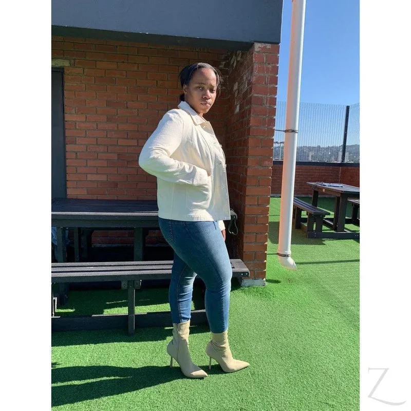 Ladies Super Strong Denim Jacket With Patch Pockets | "MS"