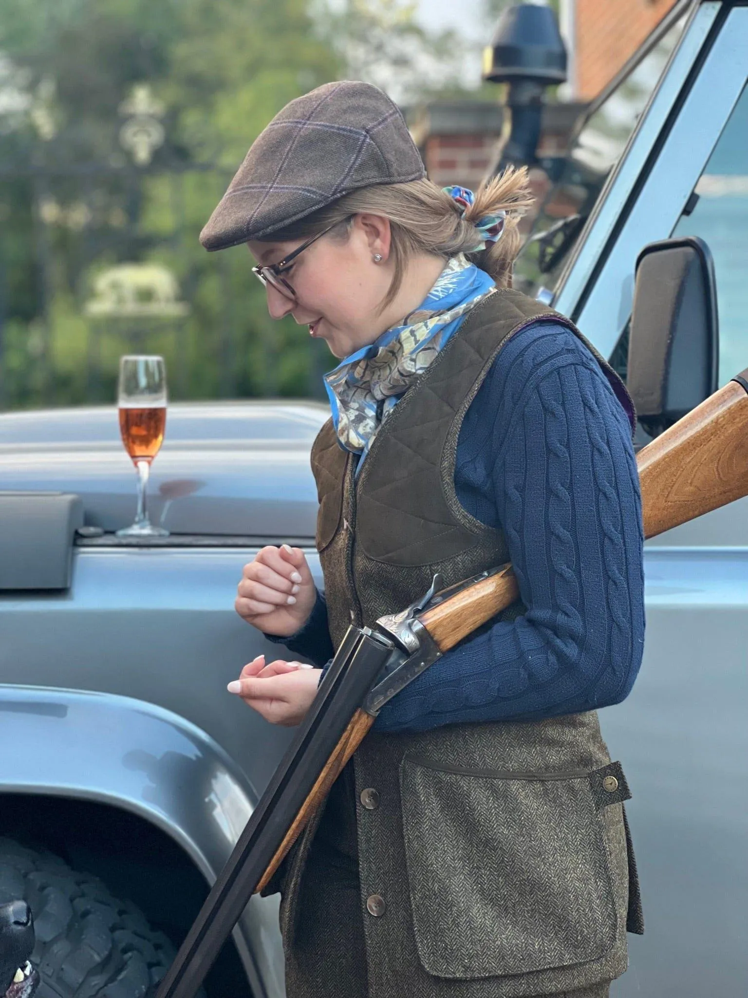 Laksen Women's Pippa Tweed Flat Cap