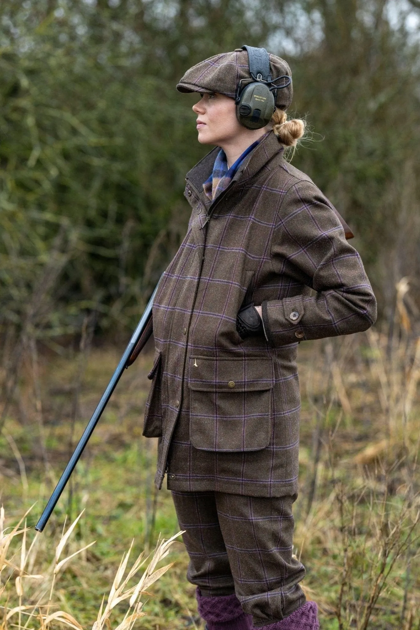 Laksen Women's Pippa Tweed Flat Cap