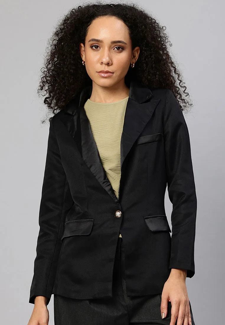 Lapel Collar Buttoned Blazer By RUW