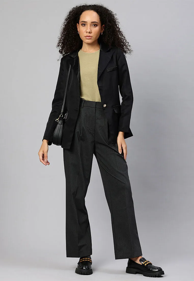 Lapel Collar Buttoned Blazer By RUW