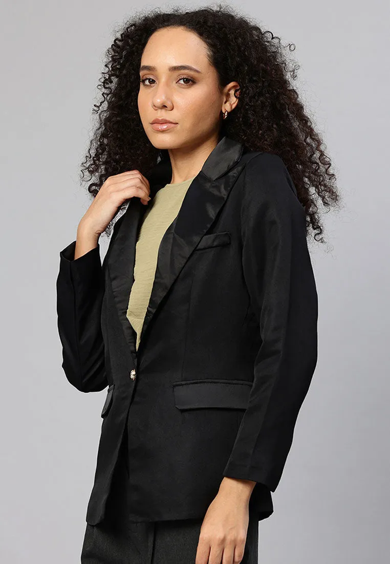Lapel Collar Buttoned Blazer By RUW