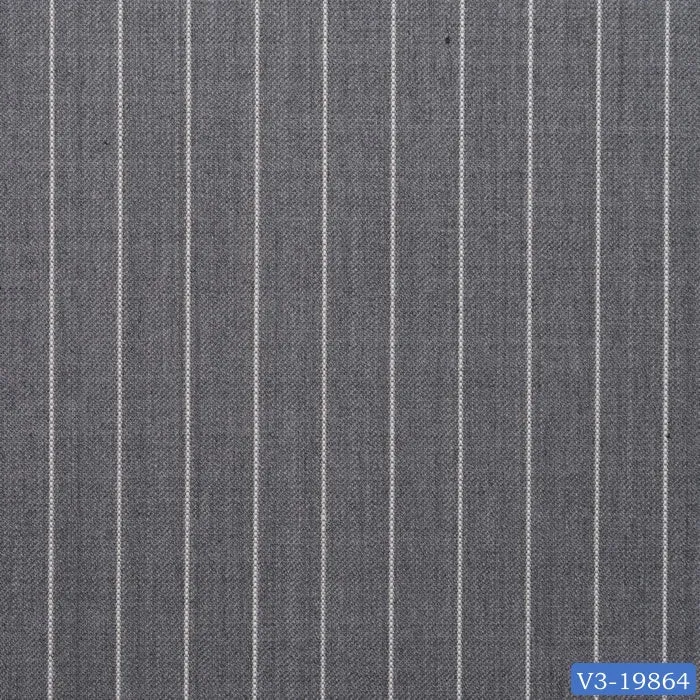 Lava Grey with White Stripe Suit