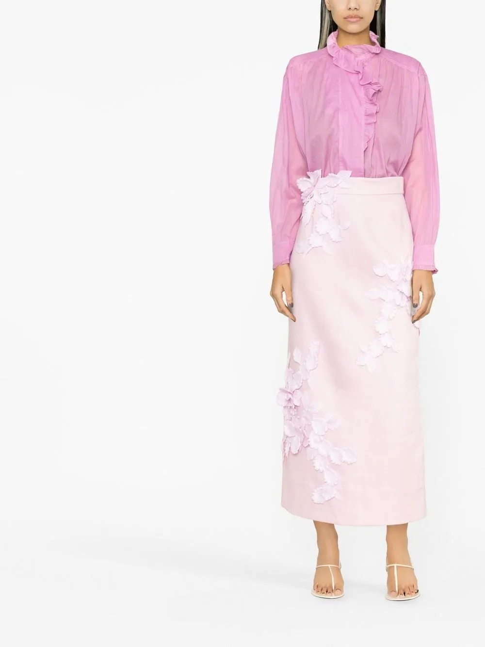 Linen Midi Skirt