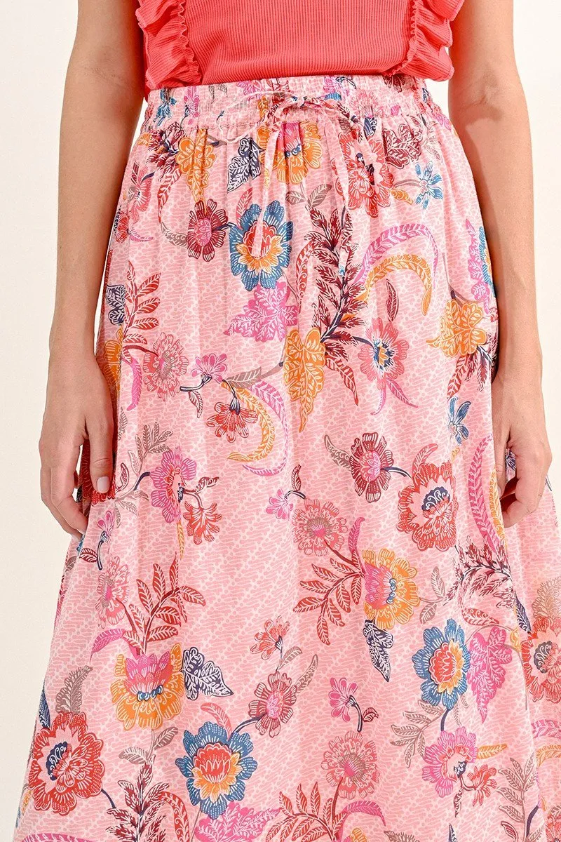 LONG FLORAL SKIRT
