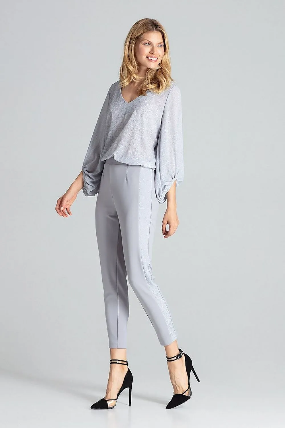 Loose-Fit Blouse Bodysuit