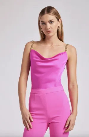 Lorette Chain Strap Cami - Hot Pink