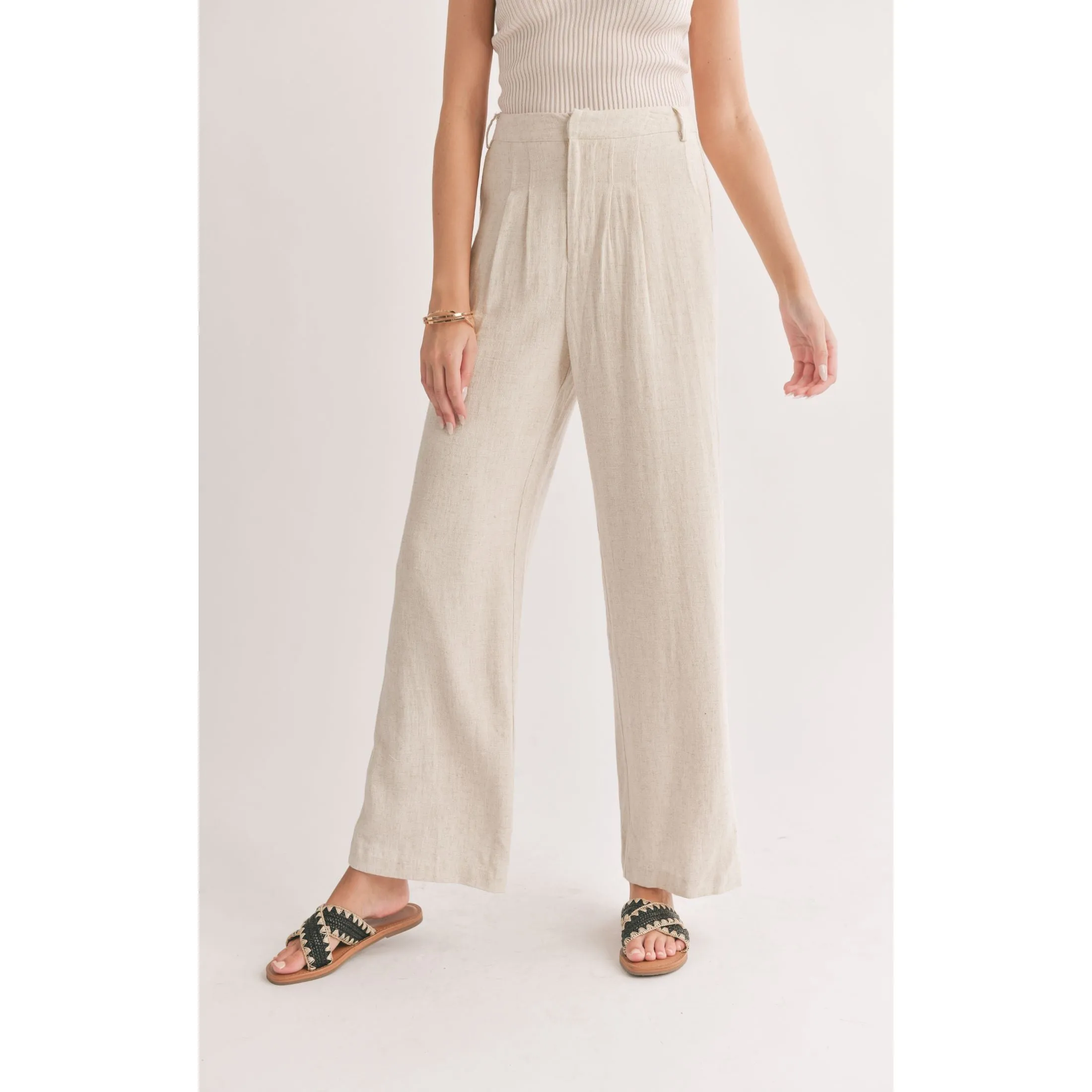 LUNA PLEATED TROUSERS
