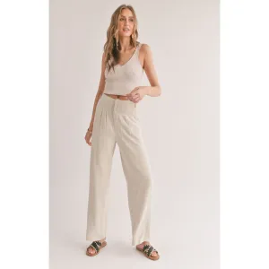 LUNA PLEATED TROUSERS